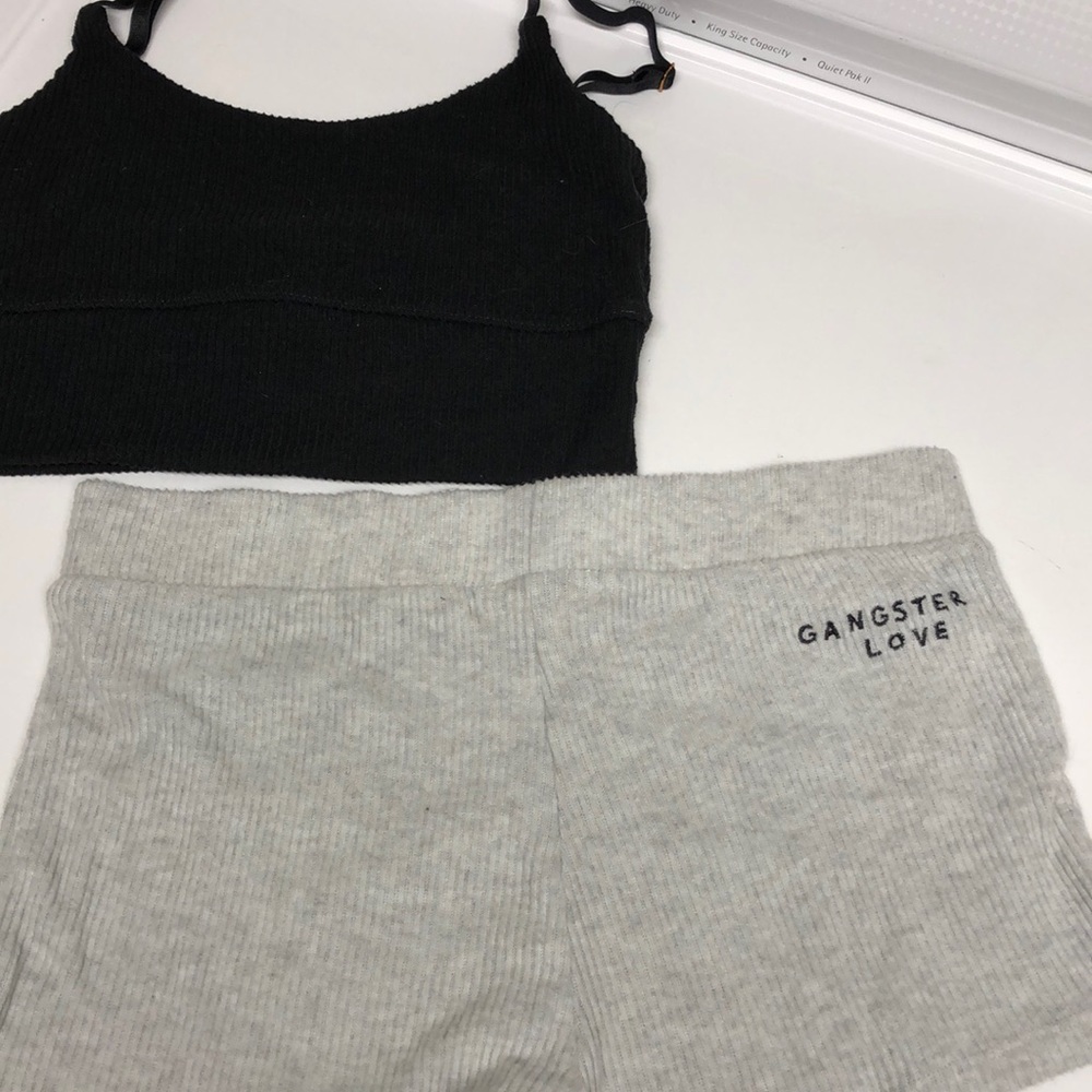Spiritual Gangster bra top and shorts szM